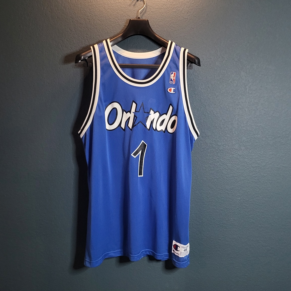 Vintage 90s Orlando Magic Penny Hardaway #1 Champion Jersey 48 XL Made in USA